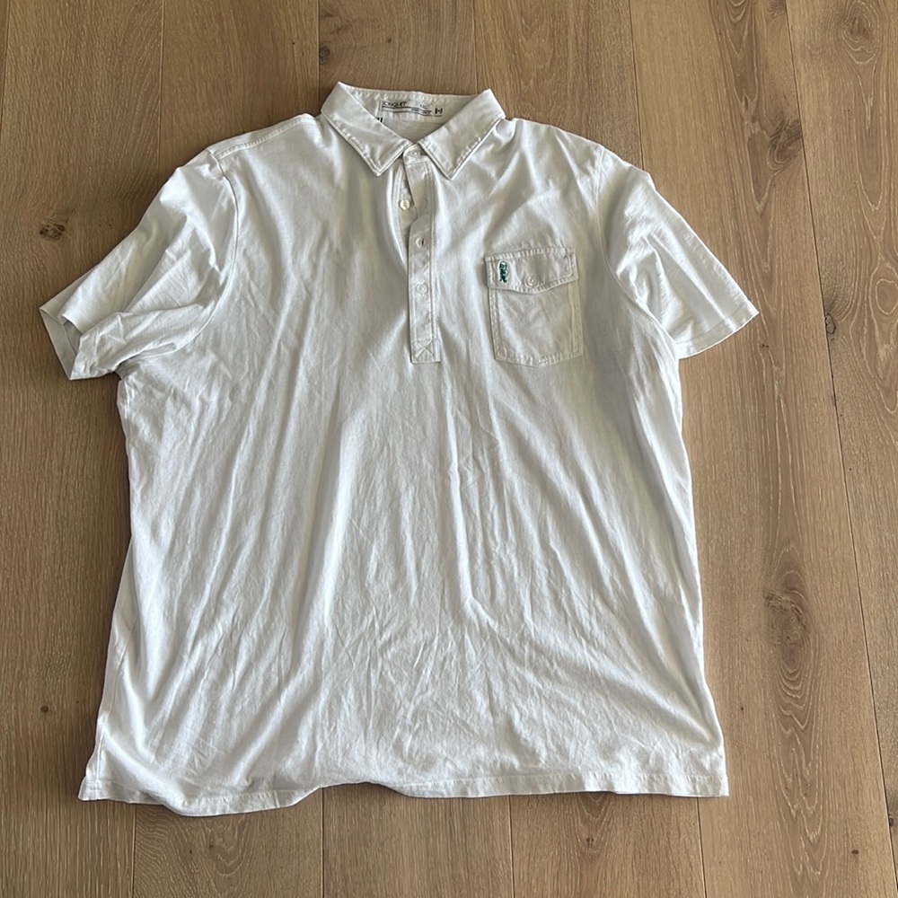 XXL white criquet golf shirt